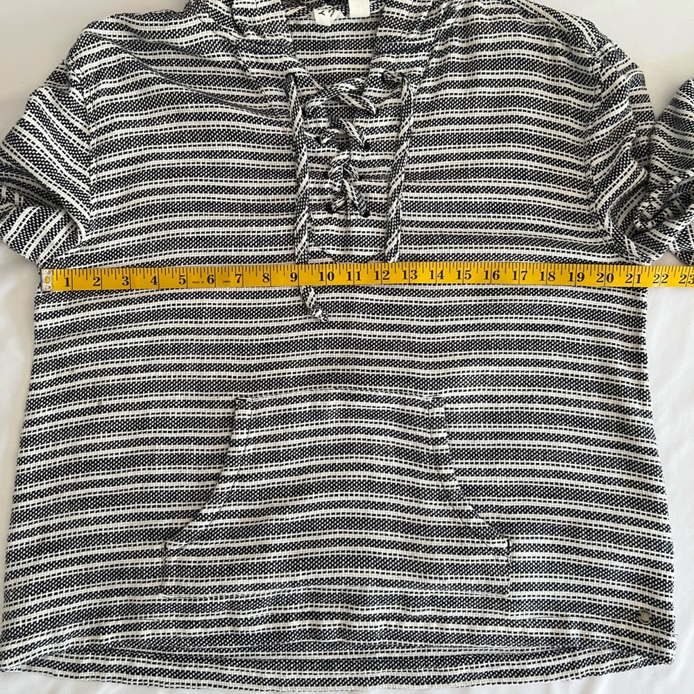 Roxy Cabo Trip Striped Hooded Pullover Top - Picture 7 of 10